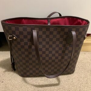 DAISY ROSE checkered tote